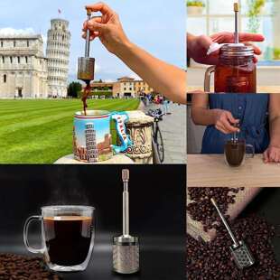 FinalPress Coffee infuser 亚马逊家居不锈钢按压式咖啡过滤器