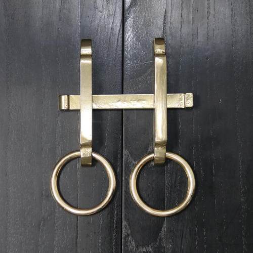 昊天斋中式铜门栓门闩拉手仿古老式柜门插销把手门锁门扣铜门插