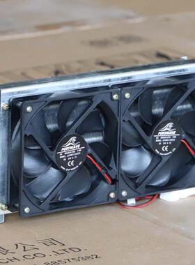 排浪CP2x6x240微型蒸发器风冷冷凝器铜管翅片式散热器可带2只风扇