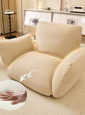 人懒椅可睡可躺榻榻发米客厅单沙人折叠椅卧室休闲小沙CEX发阳台