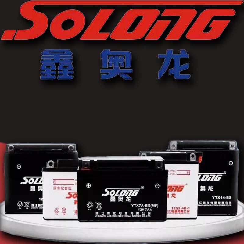 鑫奥龙免维护摩托车电池贝纳利幼师125踏板CB系列150NK配套电池