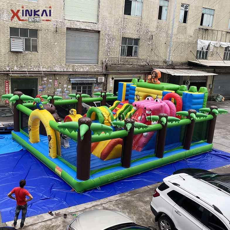 户外游艺设施充气蹦蹦床 充气游乐园 户外广场充气滑梯蹦床乐园