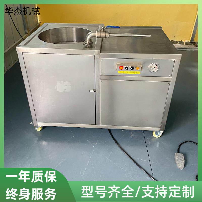 小型卧式香肠灌装设备超大料斗好上料肉铺熟食店腊肠液压灌肠机