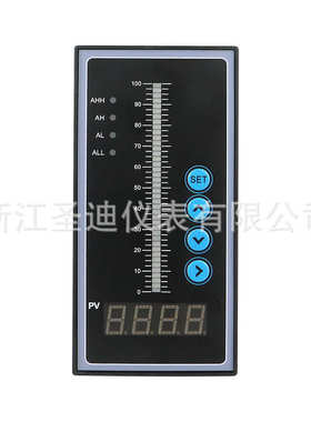 SDT804智能单光柱测控仪 数字显示调节仪水位光柱显示液位热电偶