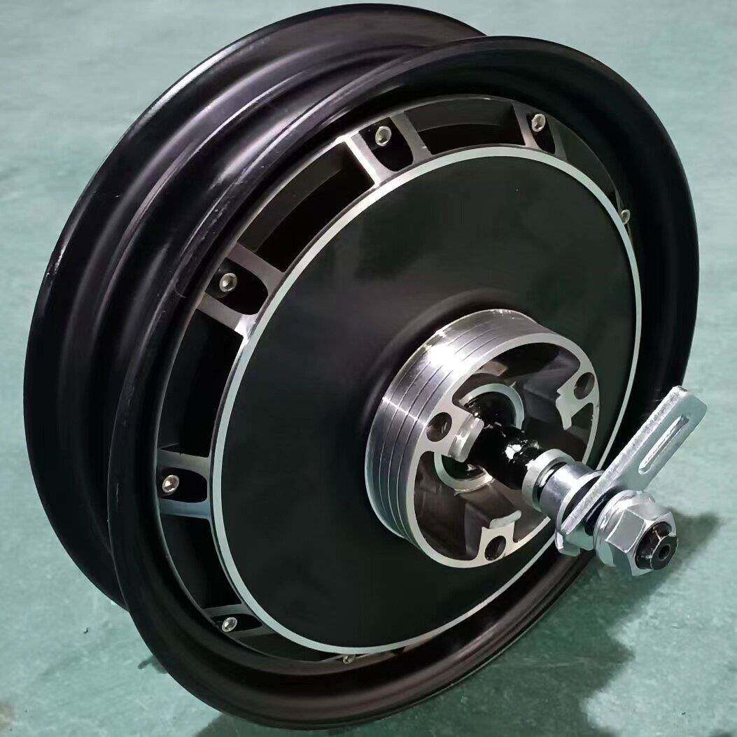 拉货大力神载重王电瓶电动摩托车60V72V96v电机原装原厂碟刹轮毂