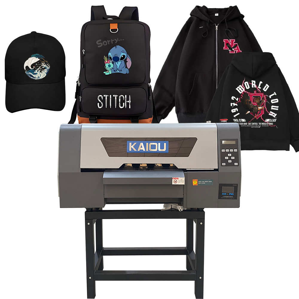 白墨烫画打印机DTF柯式白墨打印机打印PET膜打印转移图案面料