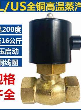 高温蒸汽电磁阀4分6分1寸220V24VDN15两通阀2L/US-15/20/25控制阀