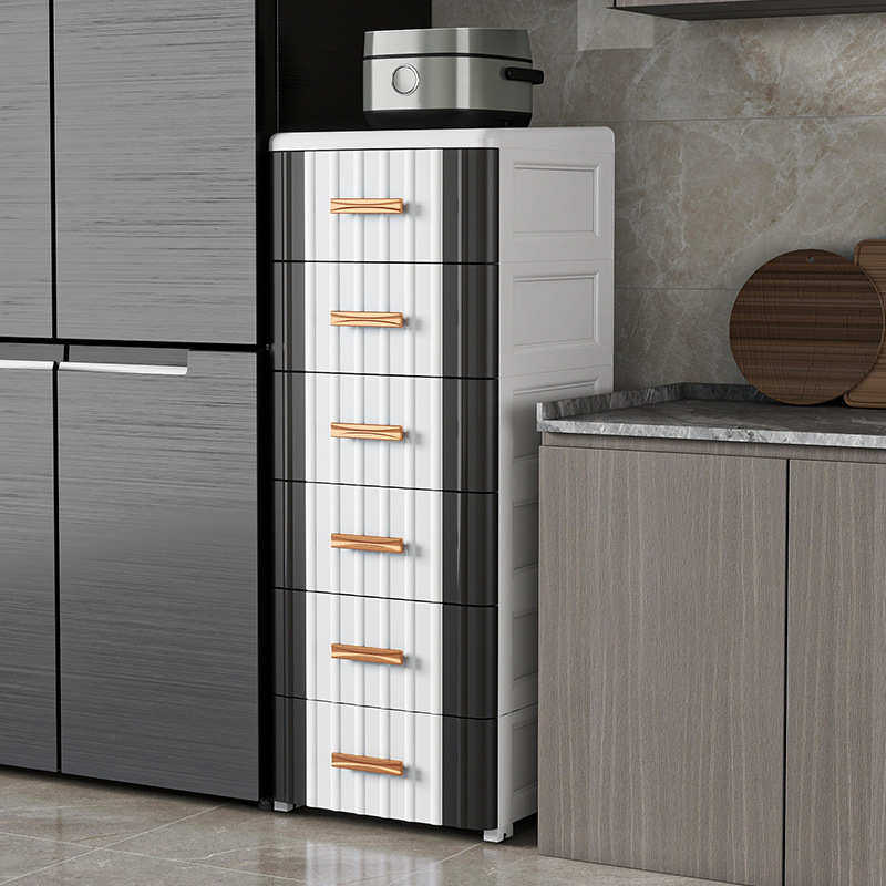 轻奢简欧夹缝抽屉式收纳柜储物柜厨房缝隙置物架家用卧室床头柜,收纳整理,收纳柜,淘宝优惠券,粉丝福利购,淘宝优惠卷