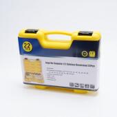 22件套机修汽修随车五金套筒工具套装 铁箱棘轮扳手万向接汽动接杆