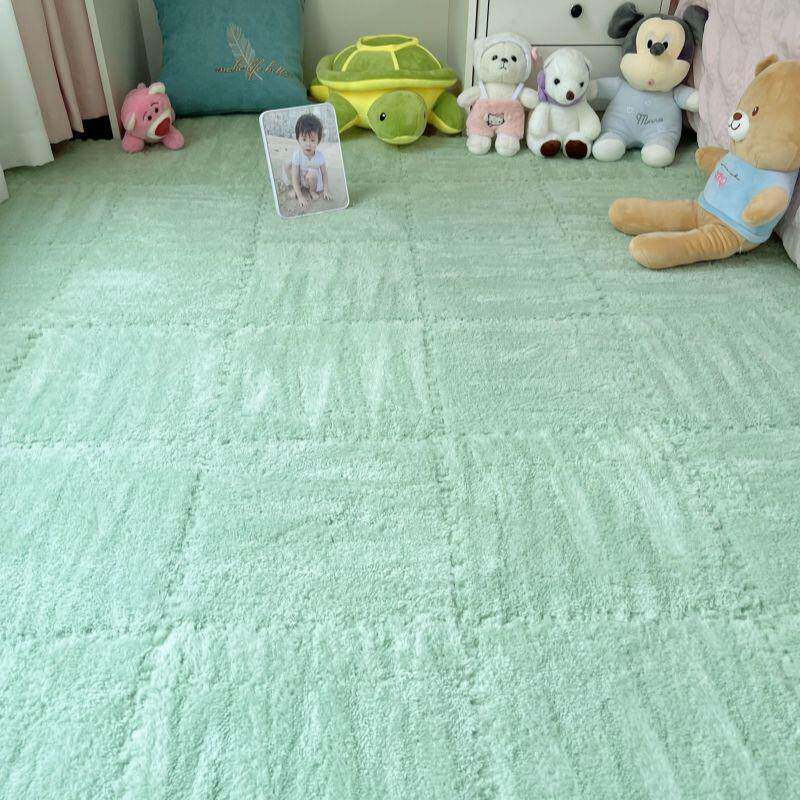 地毯卧室床边拼接地垫满铺房间阳台绒面方块客厅泡沫地板垫可裁剪