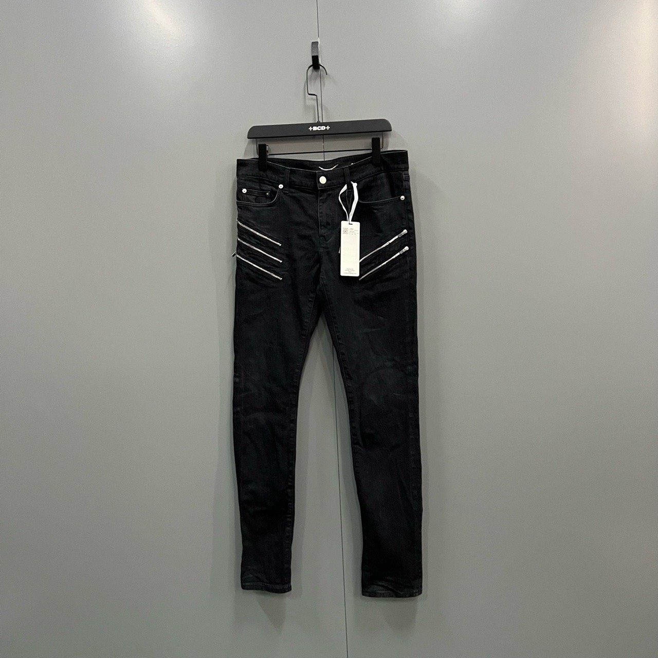 thumbnail for Saint Laurent slp black diagonal jeans, size 32,