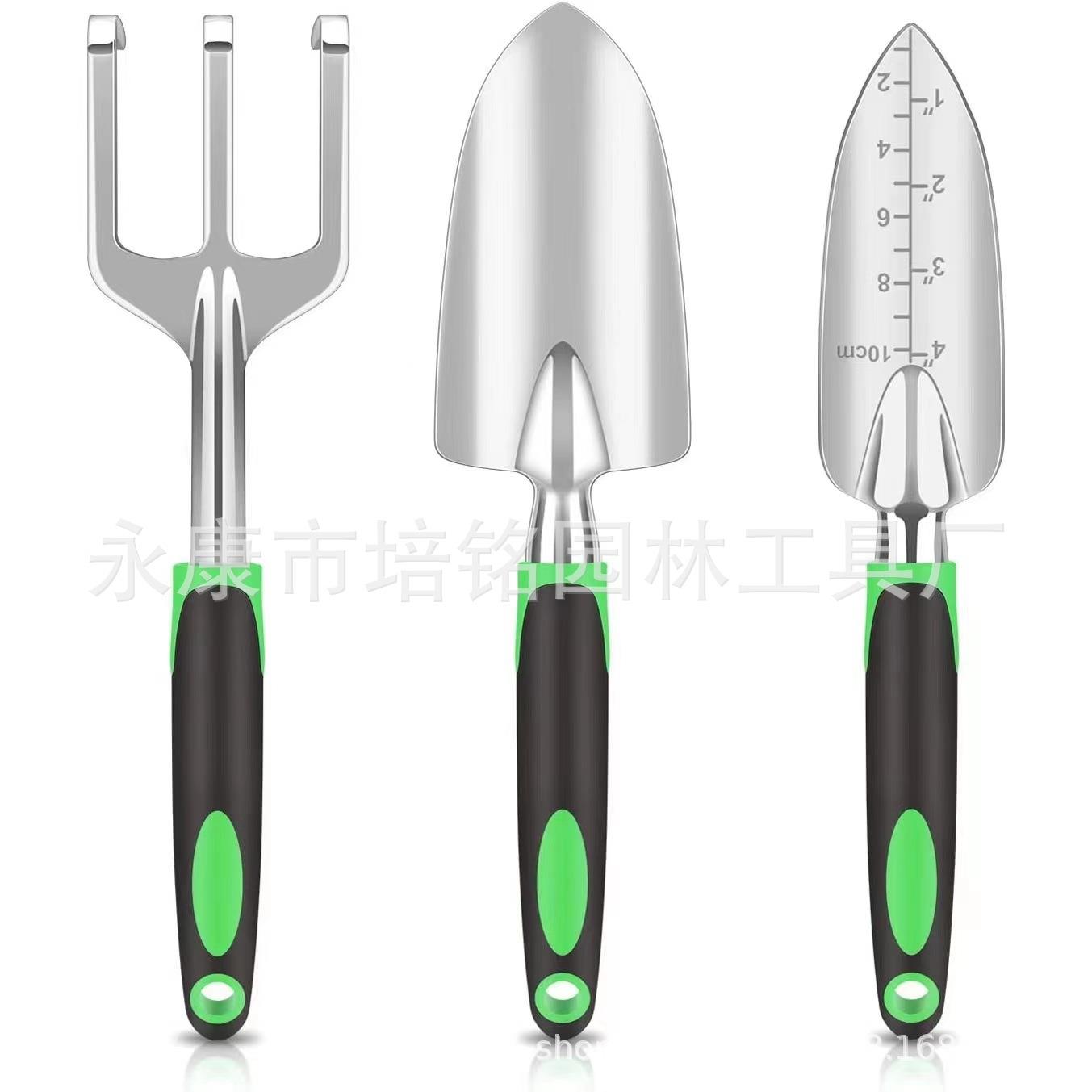 厂家直供跨境亚马逊热销3件套园林工具套装铝合金园艺