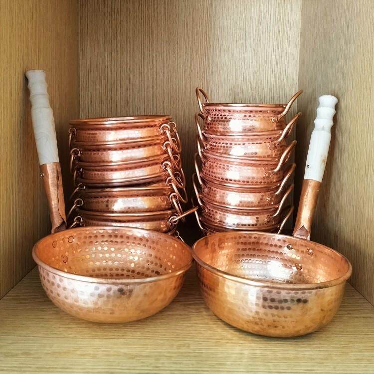 砂锅米粉锅铜餐具纯铜带柄锅粉丝锅砂锅云南锅纯手工小锅