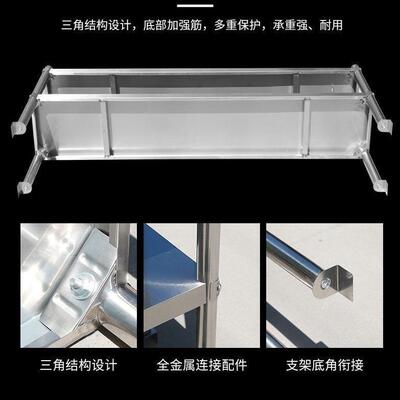 不锈拉门工作台储柜厨物房操案作台CLT面商用切菜桌子钢拉门板打