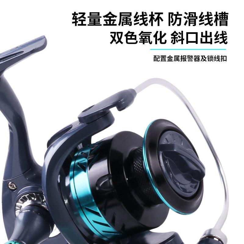 新款直销跨境爆款全金属机芯纺车轮路亚远投鱼线轮海杆轮矶钓轮便