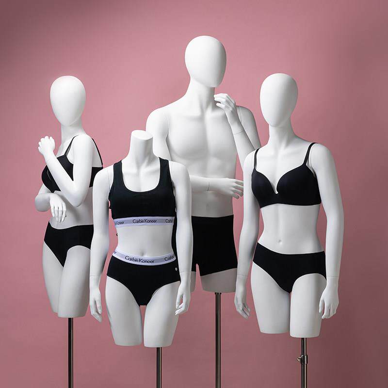 服装店模特道具人台女半身架子男装店全身运动假人体内衣展示架