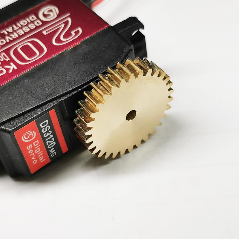 金属齿轮 25T标准舵机用 0.8模齿轮航模机器人舵机配件小圆盘舵盘