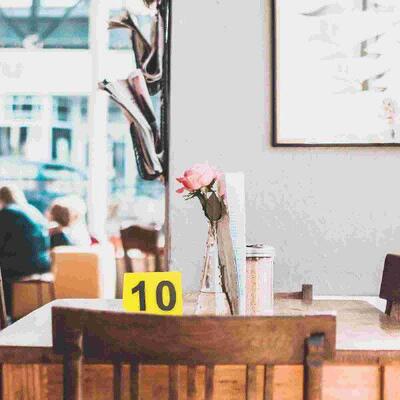 20 Pcs Restaurant Number Plate Game Accessory Table Signs