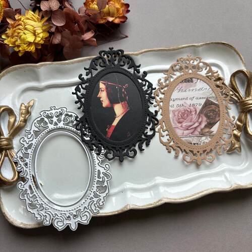 复古蕾丝相框切割模具碳钢模板 剪贴簿手帐相册手工拼贴scrapbook