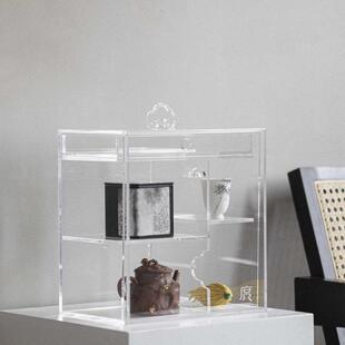 季度亚克力多宝阁展jdy-zwg示柜窑盖碗收纳柜架茶空间展示博古茶
