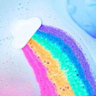 Bomb Colorful Handmade Cloud Natural Bath Salt Rainbow Sea