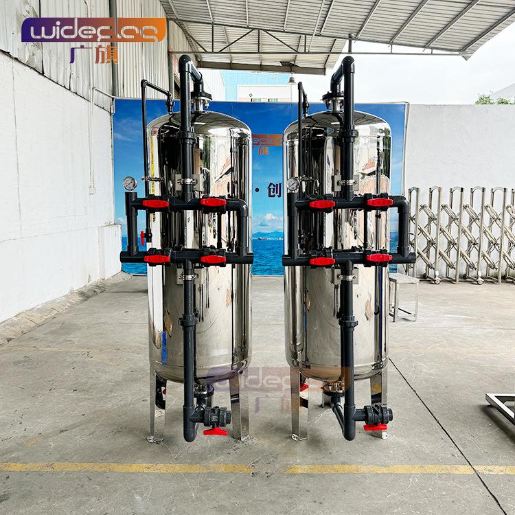 地区生活饮用净水器双圆柱型压力式多介质过滤器河水过滤器