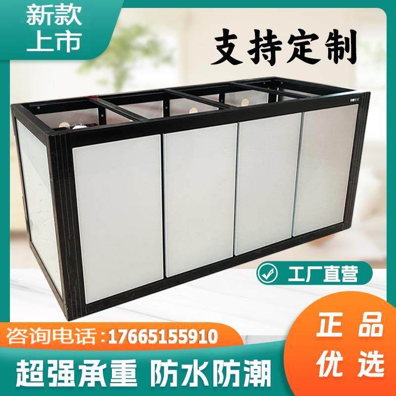 包边材料中型客厅柜鱼缸底柜子架子订制订做铝合金骨架龙鱼缸底座