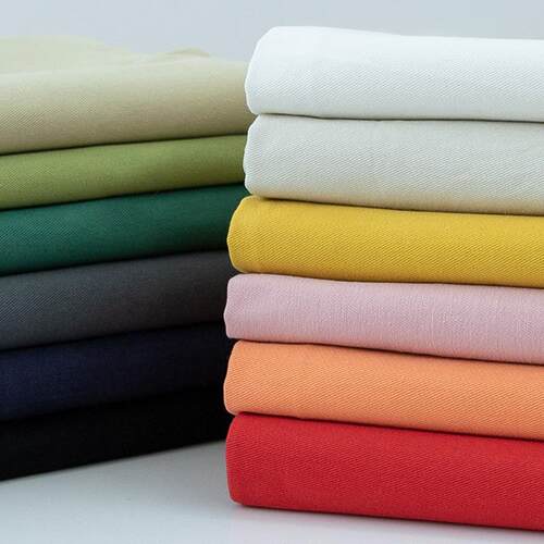 1612 108*56加厚全棉斜纹纱卡布料 箱包风衣裤子服装纯色水洗面料
