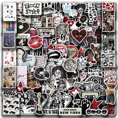10/50/100pcs Downtown Y2K Girls Aesthetics Cartoon Graffiti