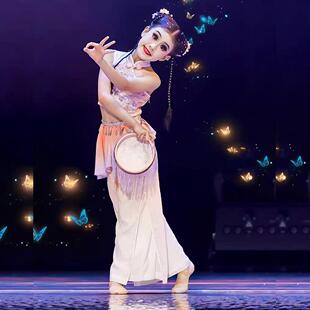 高档儿童鼓舞春嬉舞蹈服胶州秧歌表演服装铃鼓道出具少儿华杯芳同