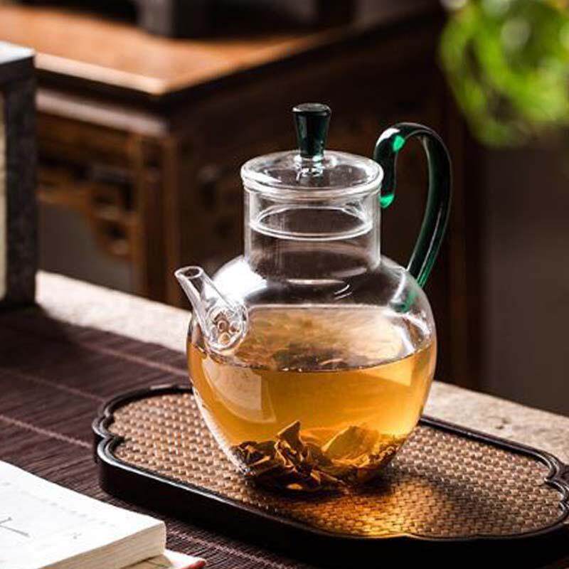 玻璃绿茶壶可煮花茶壶大容量仿古执壶小宋壶带过滤公道杯