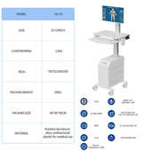 多层移动仪器 移动查房车 现货手动式 易操作医生查房会诊手推车