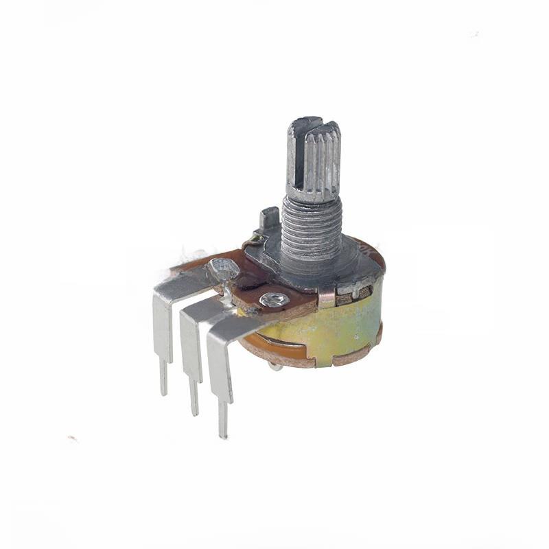 WH148弯脚单联带开关 B5K B10K B50K B100K B500K 可调电阻电位器