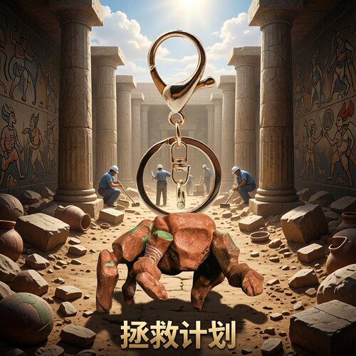 Project HailMary挽救计划压克力金扣钥匙扣外星石头蜘蛛挂件玩具