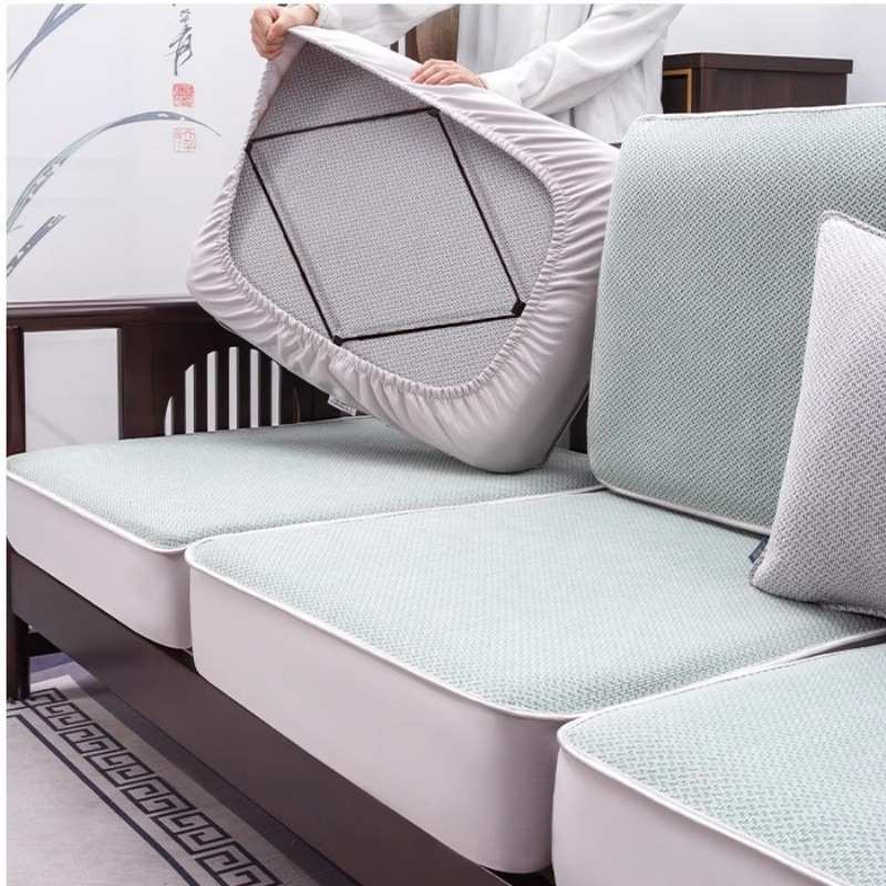 新款坐垫新中式沙发套罩全包万能套四季通用沙发笠套罩实木沙发垫