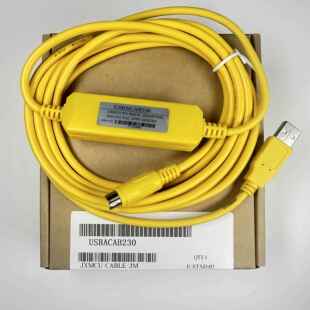台达PLC程式设计线 黄/黑色程式设计电缆USB-ACAB230 USB-DVP USB