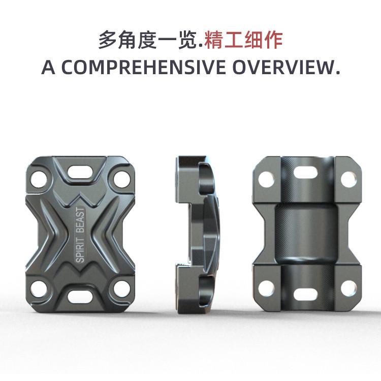 摩托车手把压码改装灵兽适用春风700CLX车把手加固压紧块连体压盖