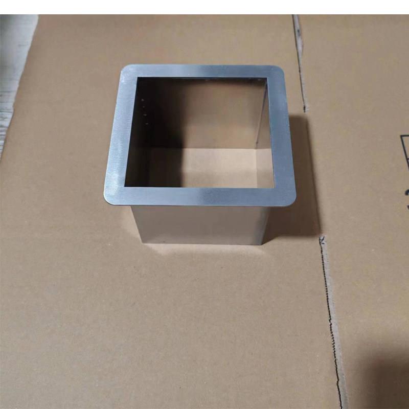 黑色台面嵌入式垃圾桶投递口商用卫生间台面内嵌式圆形直投口无盖