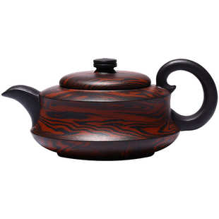紫砂壶 厂家供应创意款 全手工飞鸿茶壶壶身绞泥家用茶具