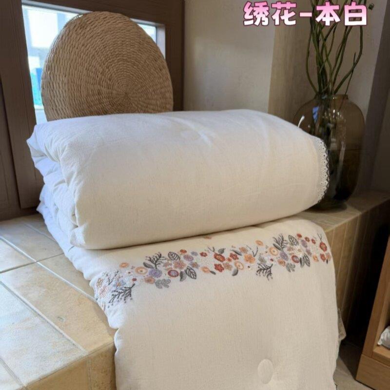 【上新】棉麻-绣花 夏被 春秋被 可机洗柔软舒适