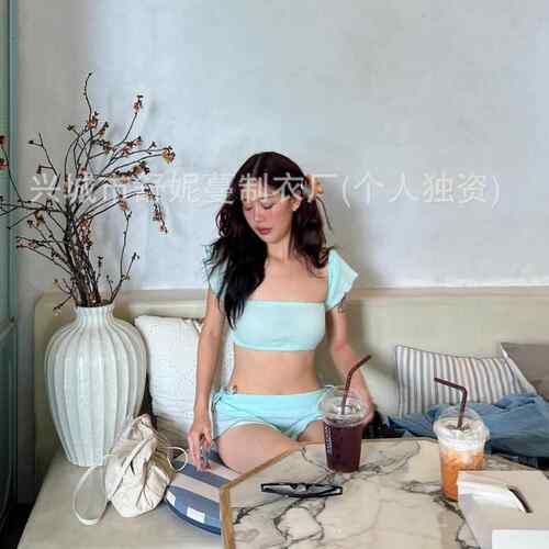 Swimwear, women's split three bikini, bubble style sun