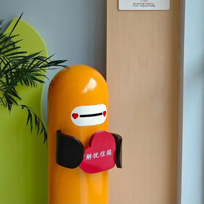 铁艺创意邮筒信箱摆件时光胶囊模型解忧信箱室外落地美陈道具定制图片