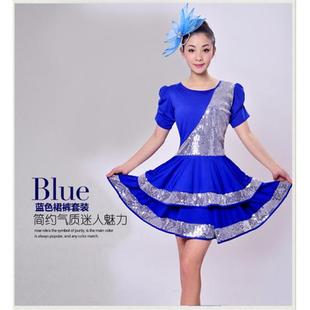 正品新年型现代舞服装表演服衣装亮片广场服舞服装夏季表演装成女