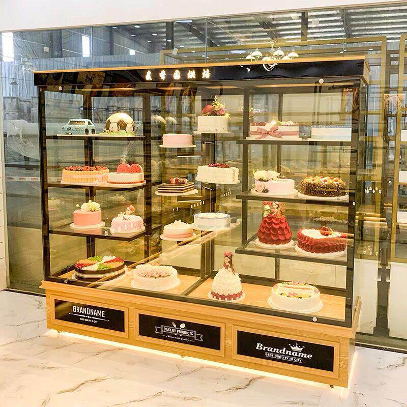 蛋糕面包店展示柜生日蛋糕样品彷真模型铁艺展示架糕点玻璃商用柜