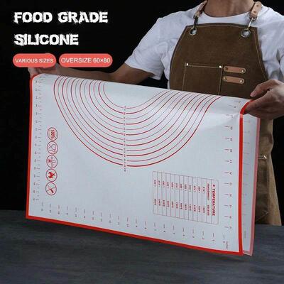 Oversize 80/70/60cm Silicone Baking Mat Pastry Rolling Knead