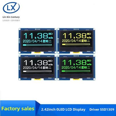 2.42寸OLED显示屏模块2.4显示屏128x64驱动SSD1309接口4针IIC接口
