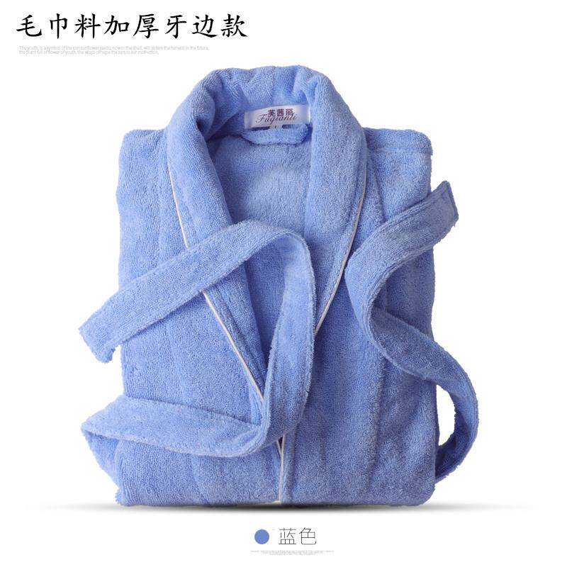 毛巾料加厚浴袍五星酒店男女情侣睡袍全棉浴衣大码汗蒸服
