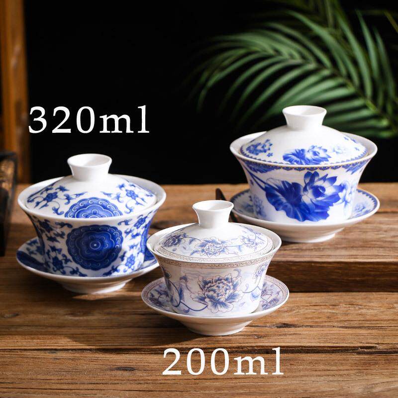 BK9K兰州三炮台盖碗大号200ml 风大容量300ml八宝茶泡茶茶碗