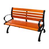 休闲花园庭院塑木长椅户外公园不锈钢休闲椅定做室外双人长凳批发