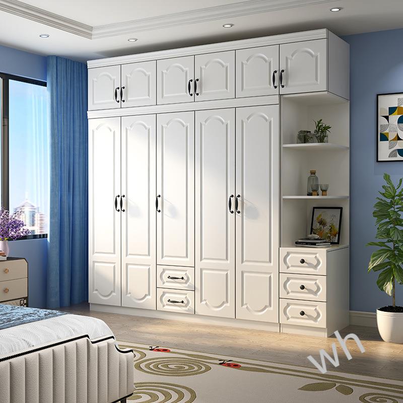 P1家用衣柜衣橱卧室实大衣柜子家木质简易现雯代组装SLE具6门储物